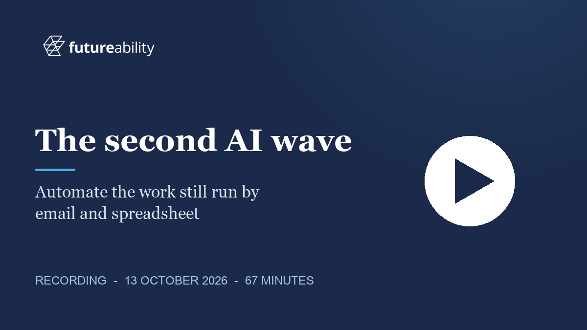 The second AI wave - recording, 13 October 2026